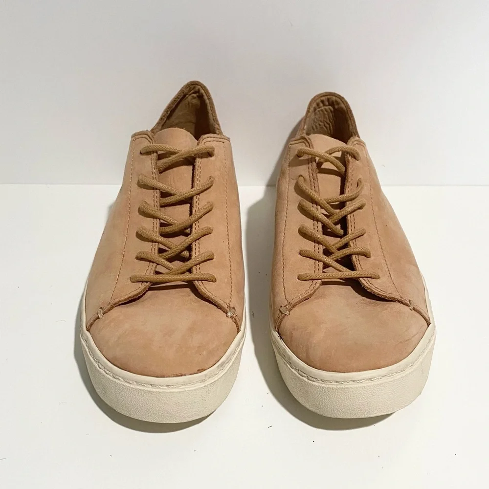 New TOMS Lenox Sandstorm‎ Nubuck Sneakers Beige Nude Tan 8